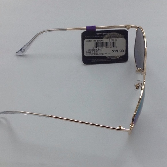 NWT Foster Grant Aviator Mirrored Gold Frame - Picture 4 of 4